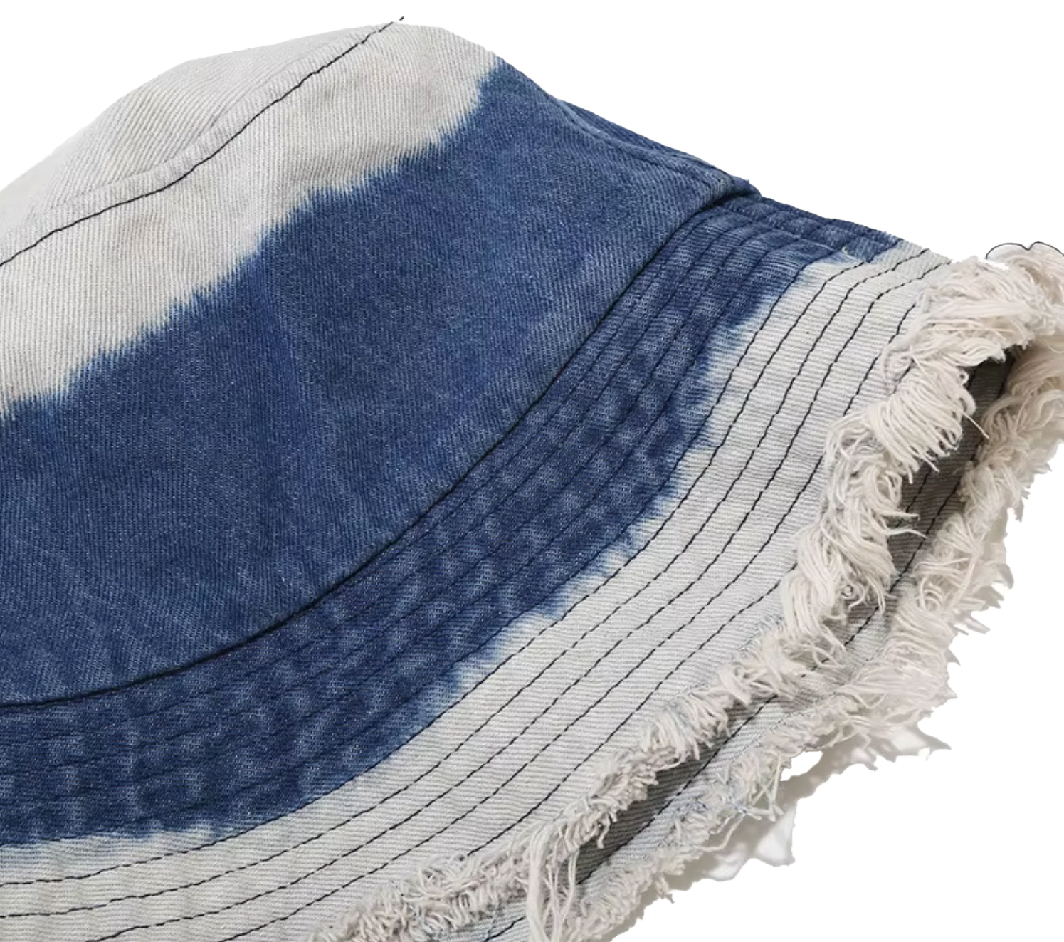 Denim bucket hat detail